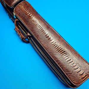 Castillo 4x8 Black Leather w/ Cognac Ostrich Trim - Image 22