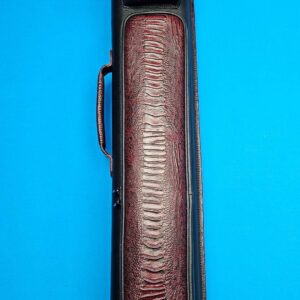 Castillo 3x5 Black/Wine Pebbled Leather