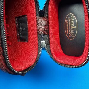 Castillo 3x5 Black/Wine Pebbled Leather - Image 10