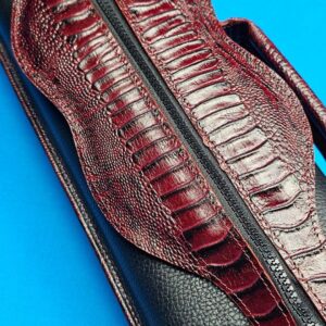 Castillo 3x5 Black/Wine Pebbled Leather - Image 12