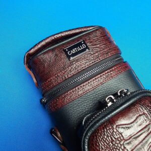 Castillo 3x5 Black/Wine Pebbled Leather - Image 24