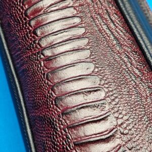 Castillo 3x5 Black/Wine Pebbled Leather - Image 4