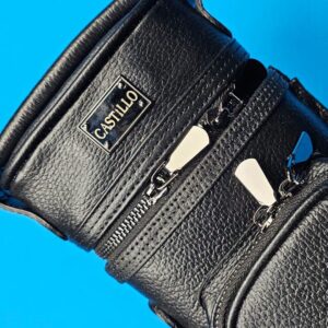 Castillo 2x4 Black Leather w/ Wool Liner