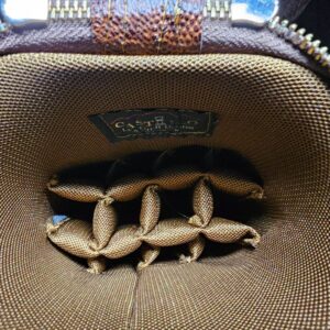 Castillo 4×8 Black Leather & Cognac (Ostrich) - Image 11