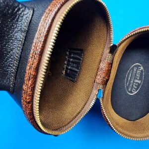 Castillo 4×8 Black Leather & Cognac (Ostrich) - Image 13