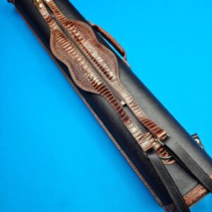 Castillo 4×8 Black Leather & Cognac (Ostrich) - Image 14
