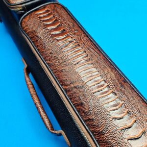 Castillo 4×8 Black Leather & Cognac (Ostrich) - Image 16