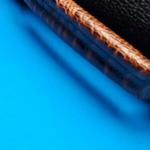 Castillo 4×8 Black Leather & Cognac (Ostrich) - Image 18