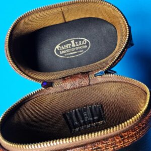 Castillo 4×8 Black Leather & Cognac (Ostrich) - Image 24