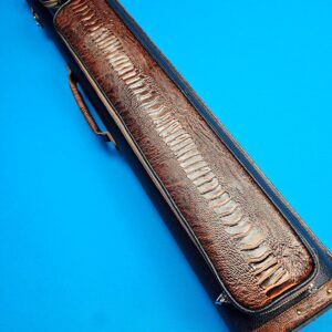 Castillo 4×8 Black Leather & Cognac (Ostrich) - Image 4