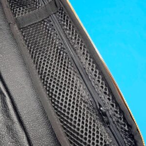 Castillo 4×8 Black Leather & Cognac (Ostrich) - Image 9